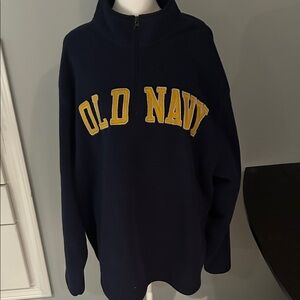 Old Navy Dark Blue Long Sleeve Half-Zip Sweatshirt